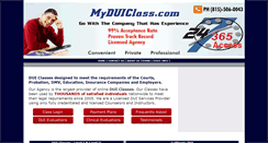 Desktop Screenshot of myduiclass.com