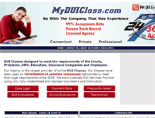 Tablet Screenshot of myduiclass.com